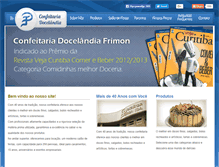 Tablet Screenshot of confeitariadocelandia.com.br